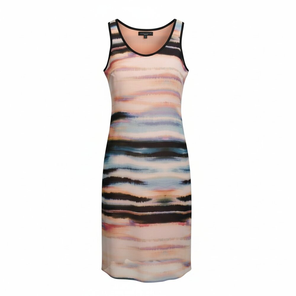 Sanctuary Watercolor Sheath Dress Small Sleeveless Career Office Cocktail
